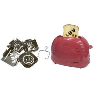  Family Fun 4 Plate Toaster, Red