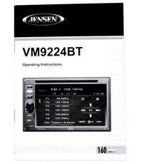 JENSEN VM9224BT DOUBLE DIN DVD RECEIVER+CAMERA  