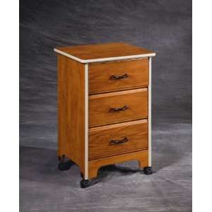     Bedside cabinet, 3 drawer with galley rail