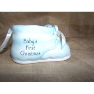  Ganz Babys First Christmas Ceramic Baby Bootie Keepsake 