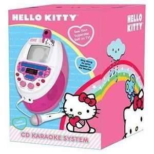 Sakar Hello Kitty CD Karaoke Machine w/Screen Monitor & Video Camera 