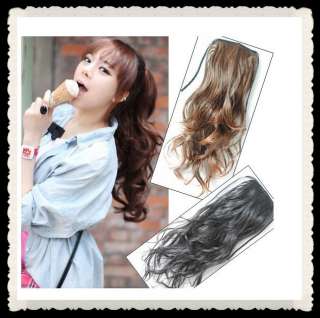 Colors 20 1pc Wavy Ponytail Pony Synthetic Hair Extensions  