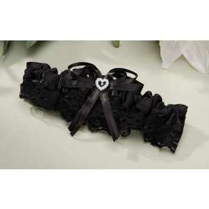  2 Black Garter Belts With Heart Toys & Games