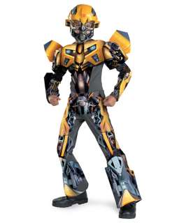 TRANSFORMERS BUMBLEBEE 3D DLX KIDS 4 6 COSTUME + GLOVES  