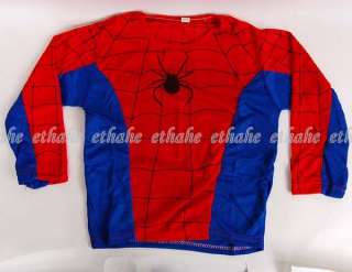 Spiderman Shirt Pants Mask Kids Costume Set 6P09  