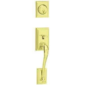   Polished Brass F Series Double Cylinder Addison Handleset with Bell In