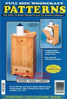   cabinet. Holds a standard size kitchen trash container. (19 x 35