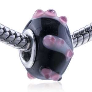   Glass European Charm Bead Bracelet Fit Pandora Bead Charm Bracelet