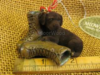 Midwest Of Cannon Falls Chocolate Brown Lab Puppy With Hunting Boots 