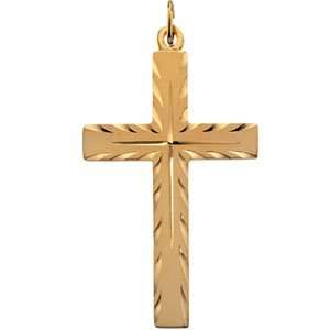  Yellow Gold Filled Cross Pendant Jewelry