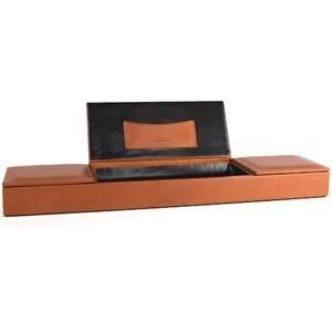  Bosca Correspondent Leather 3 Compartment Desk Organizer 