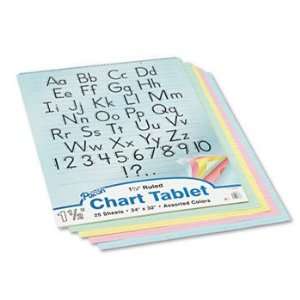  Pacon® Colored Chart Tablets PAPER,CHRT TBLTS,RLD,AST 