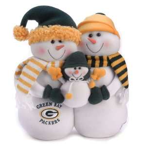  NFL Green Bay Packers Snowmen Family Holiday Table Top 