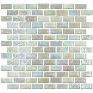 12 x 12 In. Dewdrop Rectangle Glass Blue Mosaic Tile Kitchen, Bathroom 