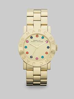 Marc by Marc Jacobs   Multicolored Stone Accented Goldtone IP 