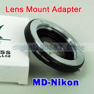 Minolta MD MC Lens to NIKON D90 D300 D700 Mount Adapter  