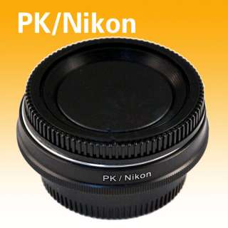 PENTAX PK K Lens to NIKON Camera Mount Adapter with Glass Infinity 