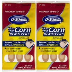 Dr. Scholls Corn Removers, Ultra Thin, Medicated, 9 pads
