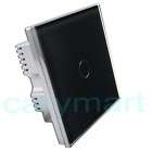 Gang Crystal Glass Panel Touch Dimmer Light Switch