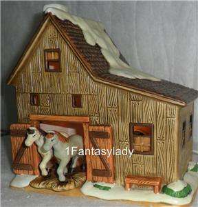 LEFTON Colonial Village   Stearns Stable   1991 Christmas Collection 