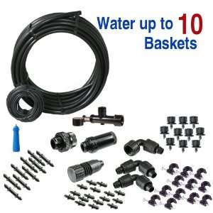  Standard Drip Irrigation Kit for Hanging Baskets Patio 