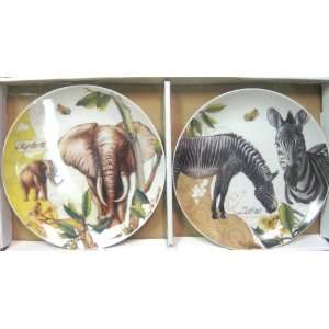  SAFARI SET/2 8 PLATES ASSORTED