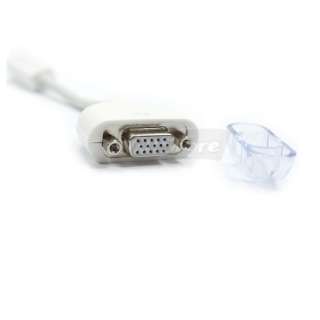 Mini DVI to VGA Monitor Adapter for Apple Macbook White  