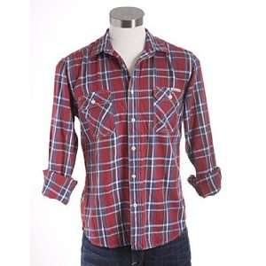  Lucky Mens Cabin Plain Workwear Shirt Size L Everything 