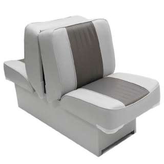WISE WD707P 1 66 GRY/CHR BACK TO BACK BOAT LOUNGE SEAT  
