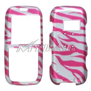  LG LX260 Zebra Skin Hot Pink 2D Silver Phone Protector 