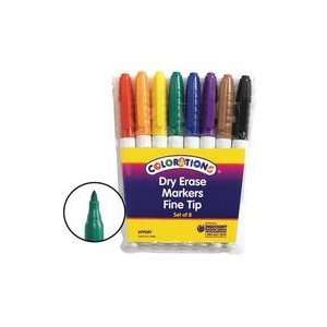  Colorations Fine Tip Dry Erase Marker   Set of 8 Arts 