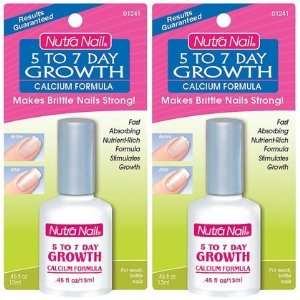 Nutra Nail 5 To 7 Day Growth Calcium Formula, 0.45 oz, 2 ct (Quantity 