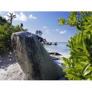 Beach, Anse Source dArgent, Island of La Digue, Seychelles, Indian 