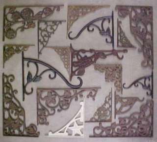 Lg Ornate Shelf BRACKETS Corbels Brace 11x8 cast iron  