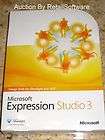 Microsoft Expression Studio 3, Full Retail Version, New
