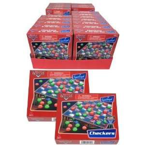  Cars Boxed Checkers & Tic Tac Toe In Display Case Pack 48 