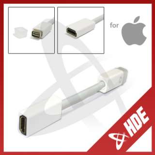 Mini DVI to HDMI Monitor TV Adapter Macbook Powerbook Video Converter 