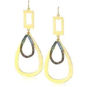 Wendy Mink Diana Large Stone and Cutout Earrings