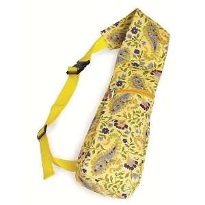 Pack of 2 Insulated Wine Bottle Backpack Tote Bags   Yellow Paisley