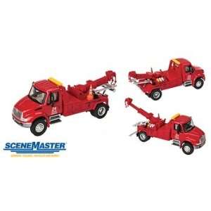   International 4300 Truck   Assembled    Tow Truck (red)   HO Toys