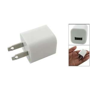   US Plug USB Port AC Power Adapter White for iPhone 4 4G Electronics