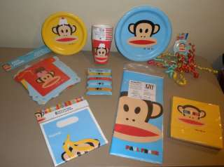 Paul Frank Birthday Party Cups Napkin Banner Tablecover  