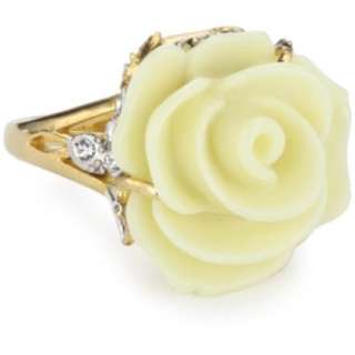 Juicy Couture Love Story Boxed Gifting Ivory And Gold Rose Ring 