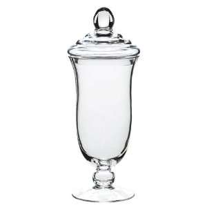  4.5dx12h Glass Jar W/Lid Clear (Pack of 6)