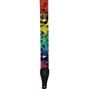 Levys Jimi Hendrix Printed Polyester Guitar Straps, Crystal Dreams