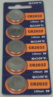   CR2032 3v Lithium 2032 Coin Batteries Freshly Packed by Sony  