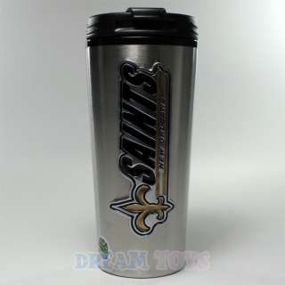 NFL New Orleans Saints Stainless Steel Travel Mug   Cup Tumbler  
