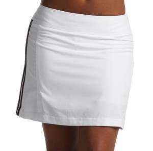   Womens ClimaCool 3 stripe Skort Skirt w/ Shorts White Black P76228