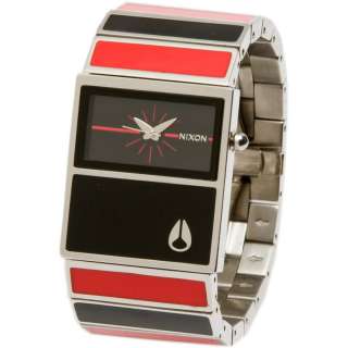 NEW NIXON THE CHALET Womens Watch  Black Red  