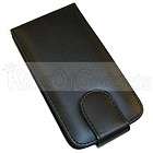 Black Leather Vertical Flip Case For The Nokia N8 Phone